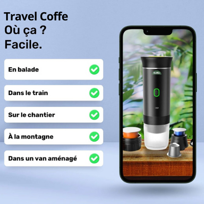 Travel Coffee - Cafetière portable autonome